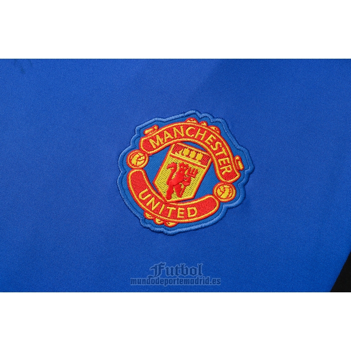 Chandal del Manchester United Manga Corta 2021-2021 Azul